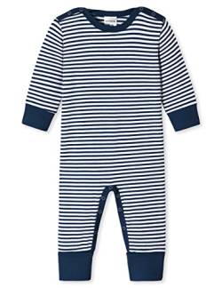 Schiesser Unisex Baby Anzug mit Vario Fuß Kleinkind-Schlafanzüge, blau weiß gestreift, 86 von Schiesser