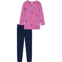 Schlafanzug STAR lang in pink von Schiesser