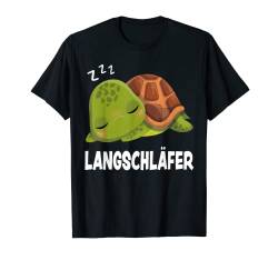 Langschläfer Schildkröte Offizielles Schlafanzug Kröte T-Shirt von Schildkröte Schlafshirt Pyjama Geschenke Kinder