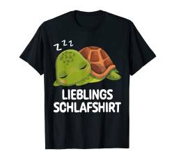 Lieblings Schlafshirt Schildkröte Pyjama Schlafanzug Kröte T-Shirt von Schildkröten Kröten Kleidung Tierpark Tier Kinder