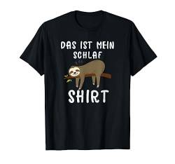 Schlafshirt Faultier Pyjama Top Damen Herren Pjs Schlaf T-Shirt von Schlafanzüge für Damen & Herren Co.