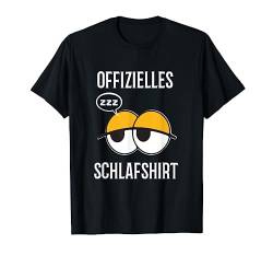 Nachthemd Schläfrig Offizielles Schlafshirt Pyjama Geschenk T-Shirt von Schlafanzug Geschenkidee Langschläfer Morgenmuffel