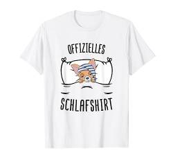 Offizielles Schlafshirt Chihuahua Hund Nachthemd Motiv T-Shirt von Schlafanzug Pyjama Damen Mädchen Frauen Kinder