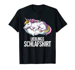 Lieblings Schlafshirt Einhorn T-Shirt von Schlafanzug