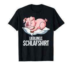 Lieblings Schlafshirt Schwein T-Shirt von Schlafanzug