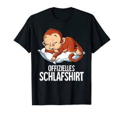 Offizielles Schlafshirt Affe T-Shirt von Schlafanzug