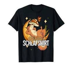 Offizielles Schlafshirt Eichhörnchen Mond T-Shirt von Schlafanzug