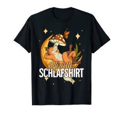 Offizielles Schlafshirt Fuchs Mond T-Shirt von Schlafanzug