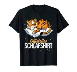 Offizielles Schlafshirt Tiger T-Shirt von Schlafanzug