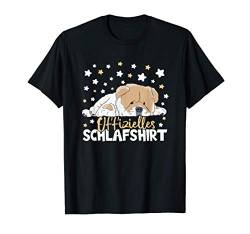 Offizielles Schlafshirt Chow Chow Hund Pyjama Schlafanzug T-Shirt von Schlafende Tiere Geschenke für Damen Herren Kinder