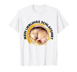 Mein lieblings Schlafshirt baby Hamster Zwerghamster T-Shirt von Schlafshirt Schlafanzug Pyjama Nachthemd Schläfer