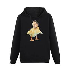 Nicolas Cage Funny Chiken Mens Hoodies Unisex Pullover Hoody Black Sweatershirt XL von Schlag