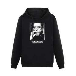 Schlag Charles Bukowski Quote Find What You Love Mens Hoodies Unisex Pullover Hoody Black Sweatershirt L von Schlag