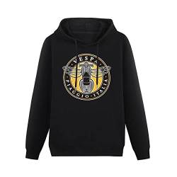 Schlag Vespa Retro Black Mens Hoodies Unisex Pullover Hoody Black Sweatershirt M von Schlag