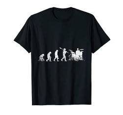 Schlagzeug T-Shirt- Evolution Schlagzeuger Drummer Shirts von Schlagzeug T-Shirts