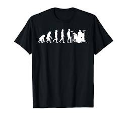 Evolution Schlagzeug T-Shirt für Schlagzeuger T-Shirt von Schlagzeuger Schlagzeug T-Shirts