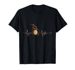 Herzschlag EKG Schlagzeug T-Shirt T-Shirt von Schlagzeuger Schlagzeug T-Shirts
