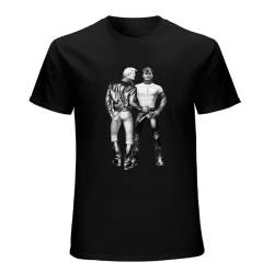Gay Cops Tom of Finland Tof Mens T-Shirt Casual Cotton Tees Black Tops S von Schloss