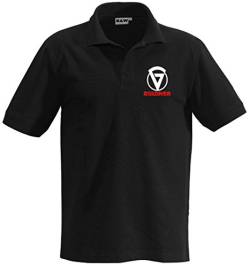 Güldner Herren Poloshirt | Kleiner Brustdruck, Knopfleiste | Schwarz | Größe L von Schlüter