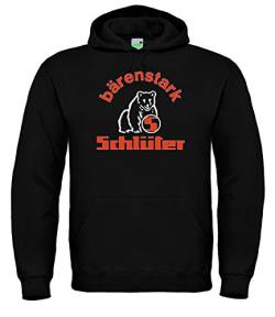 Schlüter Hoodie Bärenstark Herren Kapuzen-Sweatshirt Langarm Kordelzug | schwarz | Größe L von Schlüter