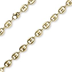 9mm Ankerkette Kette Collier Schiffsanker Halskette aus 585 Gold Gelbgold 70cm von Schmuck Krone