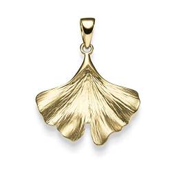 Anhänger Ginko Ginkoblatt 19x24mm Halsschmuck aus 585 Gold Gelbgold von Schmuck Krone