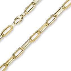 Schmuck Krone 9mm Phantasie Kette Halskette Collier aus 585 Gold Gelbgold matt/glänzend 50cm von Schmuck Krone