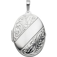 Schmuck Krone Kettenanhänger Medaillon Amulett Anhänger zum Öffnen aus 925 Echt Silber für Damen, Silber 925 von Schmuck Krone