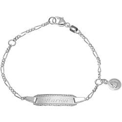 Schmuck-Pur Echt Silber Babyarmband Taufarmband Schutzengel 14cm mit Gravur von Schmuck-Pur by Cadenis