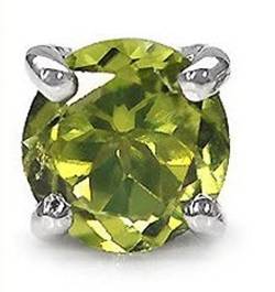 Schmuck-Schmidt-Herrenschmuck-Ohrring/Stecker Peridot 925 Sterl.Silber-Rhodiniert-0,50 Karat von Schmuck-Schmidt