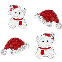 schmuck23 Ohrstecker-Set 2 Paar Ohrringe Nikolaus Weihnachten 925 Silber Kinderohrringe Rentier (Set aus 2 Paar Ohrsteckern, Set), Kinder, Mädchen, Schmuckset, Geschenkset, echt von Schmuck23