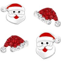 schmuck23 Ohrstecker-Set 2 Paar Ohrringe Nikolaus Weihnachten Rentier 925 Silber Kinderohrringe (Set, Set aus 2 Paar Ohrstecker), Kinderschmuck, Geschenkset, Mädchen, Schmuckset von Schmuck23