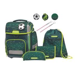 Schneiders Ergolite Soccer Star Jungen Schultasche - 9-teiliges Set, Orthopädisch geprüft, mit LED-Leuchtstäben, nachhaltig & ergonomisch von Schneiders