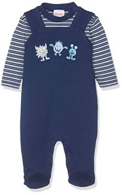 Schnizler Baby - Jungen Strampler-set Interlock 2-teilig Kleine Monster 813151, 11 - Marine, 62 von Schnizler