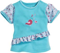 Schnizler Baby-Mädchen T-shirt Interlock Vögelchen T-Shirt, Türkis (Türkis 15), 56 von Schnizler