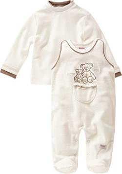 Schnizler Unisex Baby Strampler-set Nicki Bär 811021, 2 - Natur, 62 von Schnizler