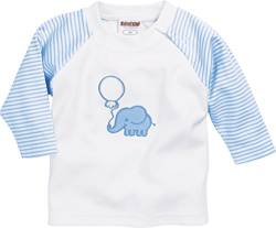 Schnizler Unisex Baby Sweat-Shirt Interlock Elefant 813026, 17 - Bleu, 74 von Schnizler