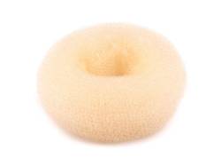 Dutt Duttkissen Haarknoten Knotenrolle Haardutt Donut Knotenkissen Haarschmuck (Ø 9 cm, creme) von Schnoschi