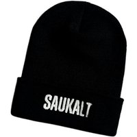 Schnoschi Strickmütze Wintermütze Saukalt (Beanie Mütze) bestickt Spruch Streetwear Unisex von Schnoschi