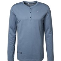 Schöffel Herren Longsleeve blau Mikrofaser von Schöffel