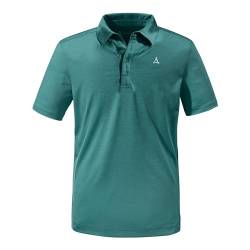 Schöffel M Polo Shirt Tauron Grün - Leichtes Komfortables Herren Poloshirt, Größe 50 - Farbe Teal von Schöffel