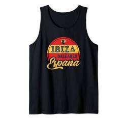 Ibiza Balearen Spanien Espana Tank Top von Schöne Designs für Spanien Urlauber Liebhaber