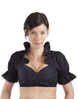 Dirndlbluse Luna schwarz Elegante Damen Dirndl Bluse Trachtenbluse Trachten Black (30, Schwarz) von Schöneberger Trachten Couture