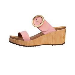 Scholl Damen Malibu Wedge Pale Sandalen Orthopädische Schuhe, Rosa, 40 EU von Scholl