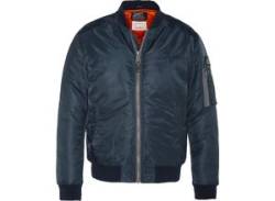 Bomberjacke SCHOTT NYC "AIRFORCERS MA-1" Gr. S, blau (navy) Herren Jacken Softshelljacken von Schott NYC