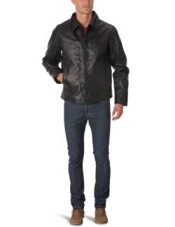 Schott Herren Blazer LC5100 Blouson ,Uni - Schwarz - Schwarz - Large (Herstellergröße: L) von Schott NYC