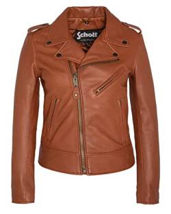 Schott NYC Damen LCW1601D Blousson, Cognac, M von Schott NYC