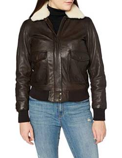 Schott NYC Damen Lcwh1903 Lederjacke, Dunkelbraun, X-Small von Schott NYC