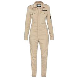 Schott NYC Damen Trsuitw Overall, Lt.beige, 32 von Schott NYC