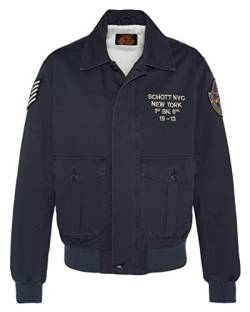 Schott NYC Herren Arsenal Jacket, Marineblau, XXL von Schott NYC